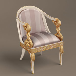antique armchair 3D model