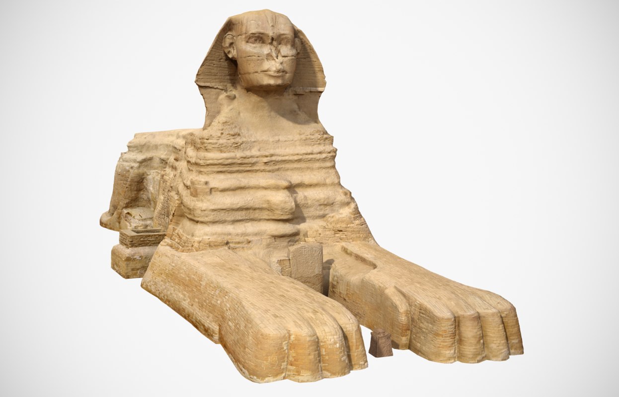 Great Sphinx Giza Scan 3D Model TurboSquid 1302443