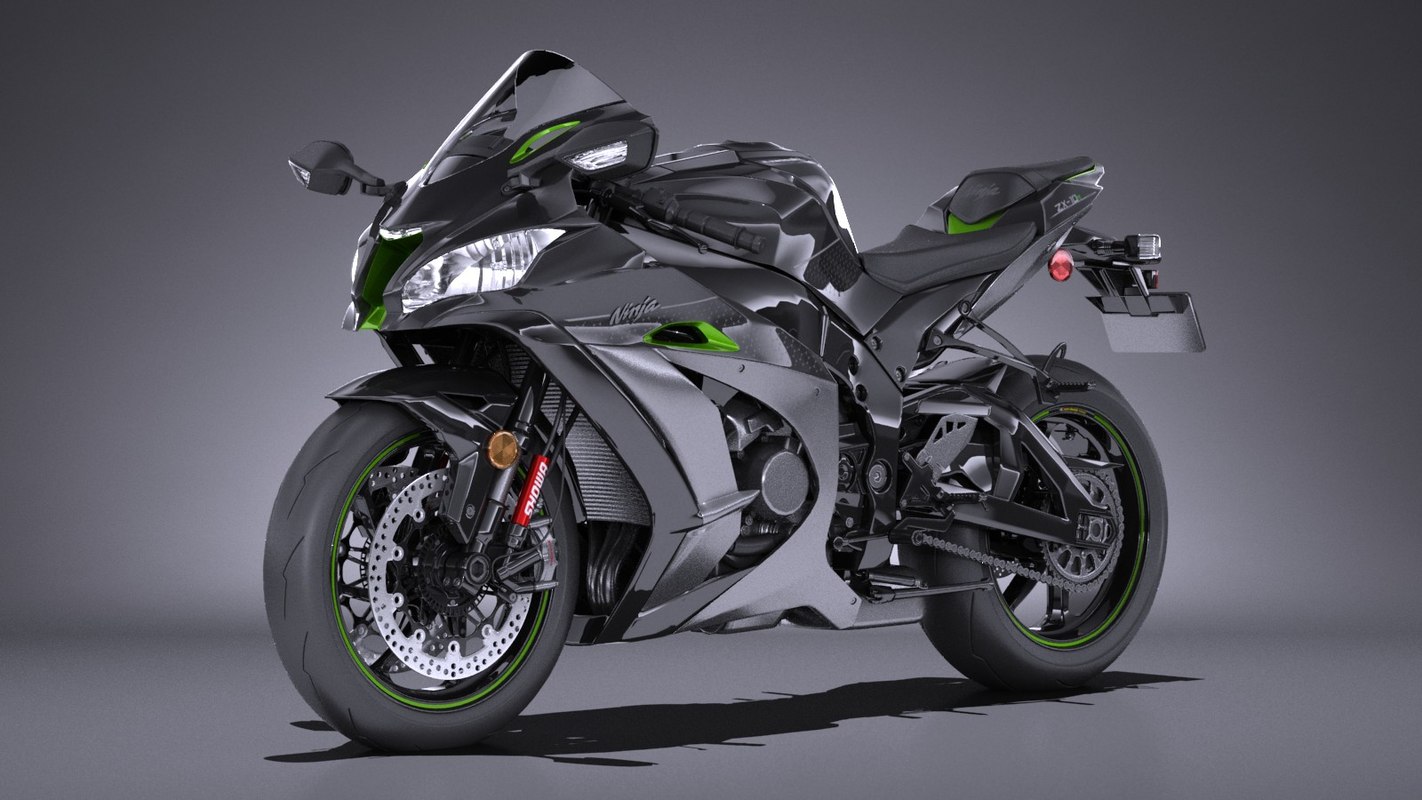 skridtlængde utålmodig kurve 3D model kawasaki ninja zx10r - TurboSquid 1302504