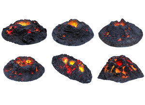 craters pack 6 3D model