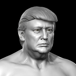 3D donald trump body model
