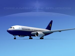 airline boeing 767 767-200er 3D model