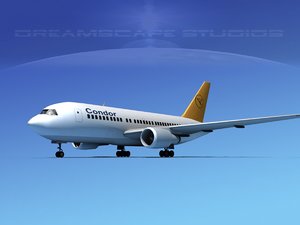 airline boeing 767 767-200er 3D model