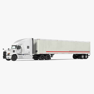 mack anthem truck trailer 3D model