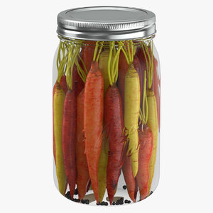 pickled jar 03 3D model