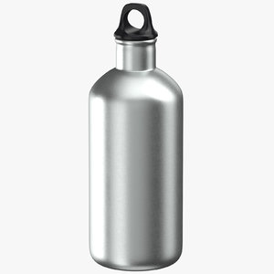 3D aluminium bottle size 04