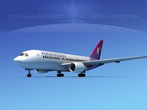 3D model airline boeing 767 767-200er