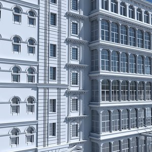 3D tenement building facades