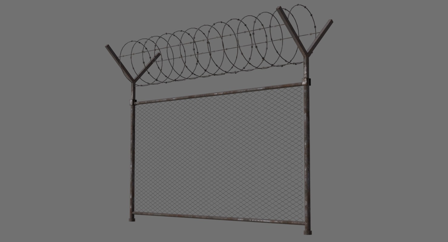 barbed wire fence 1b model