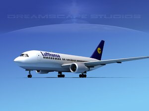 3D airline boeing 767 767-200er model