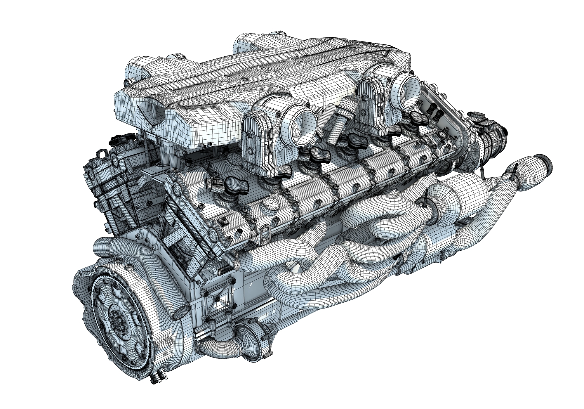 3D model v12 engine - TurboSquid 1303687