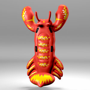 inflatable tail lobster 3D model
