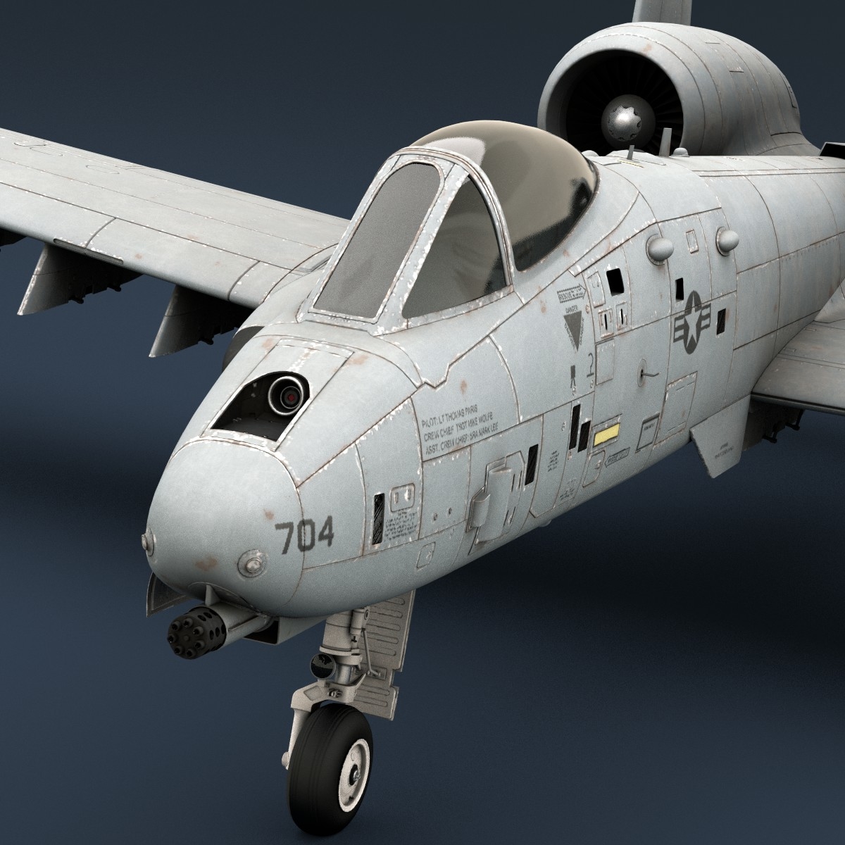 A-10 Warthog 3d Model