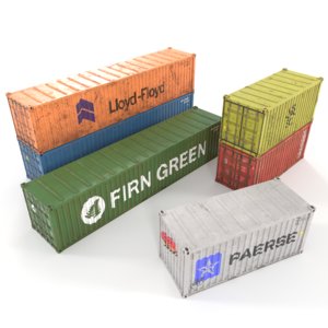 shipping container 3D model