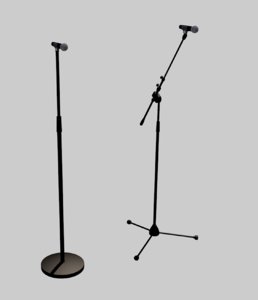 3D model microphone stand