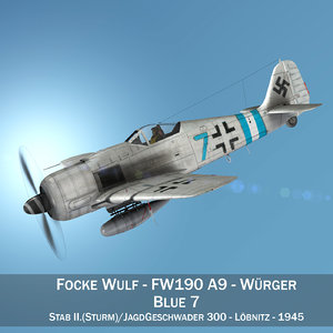 focke wulf - fw190 3D