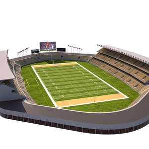 american football stadium 3D model