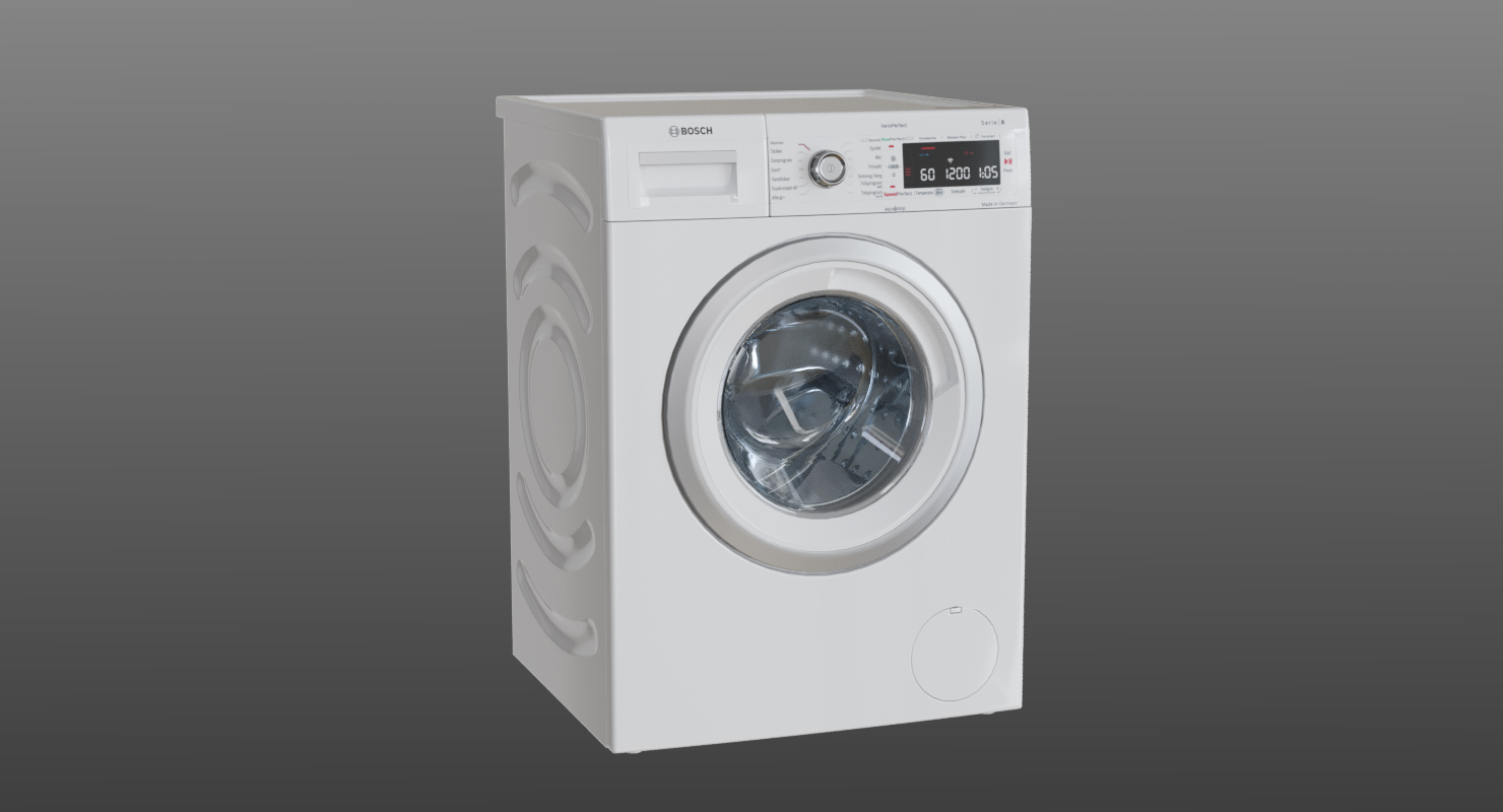 3d Bosch Washing Machine Turbosquid 1304201