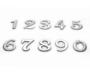 house address numbers 0 3D