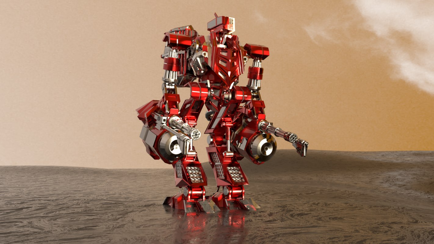 3D simple mech - TurboSquid 1304420