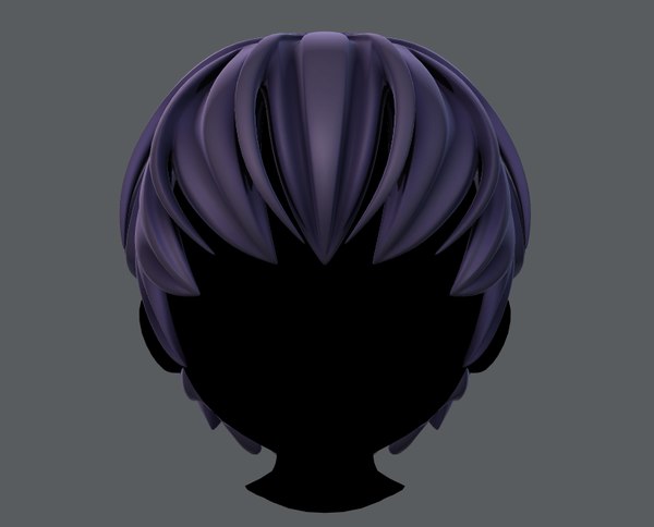 3D boy hair