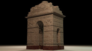india gate 3D model