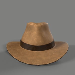 cowgirl hat 3D model