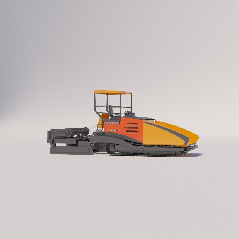 3D asphalt milling machine bomag TurboSquid 1304608