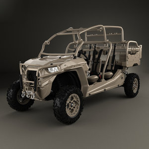 polaris military rzr 3D model