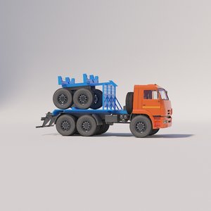 3D pipe pipe-line vehicles chassis model