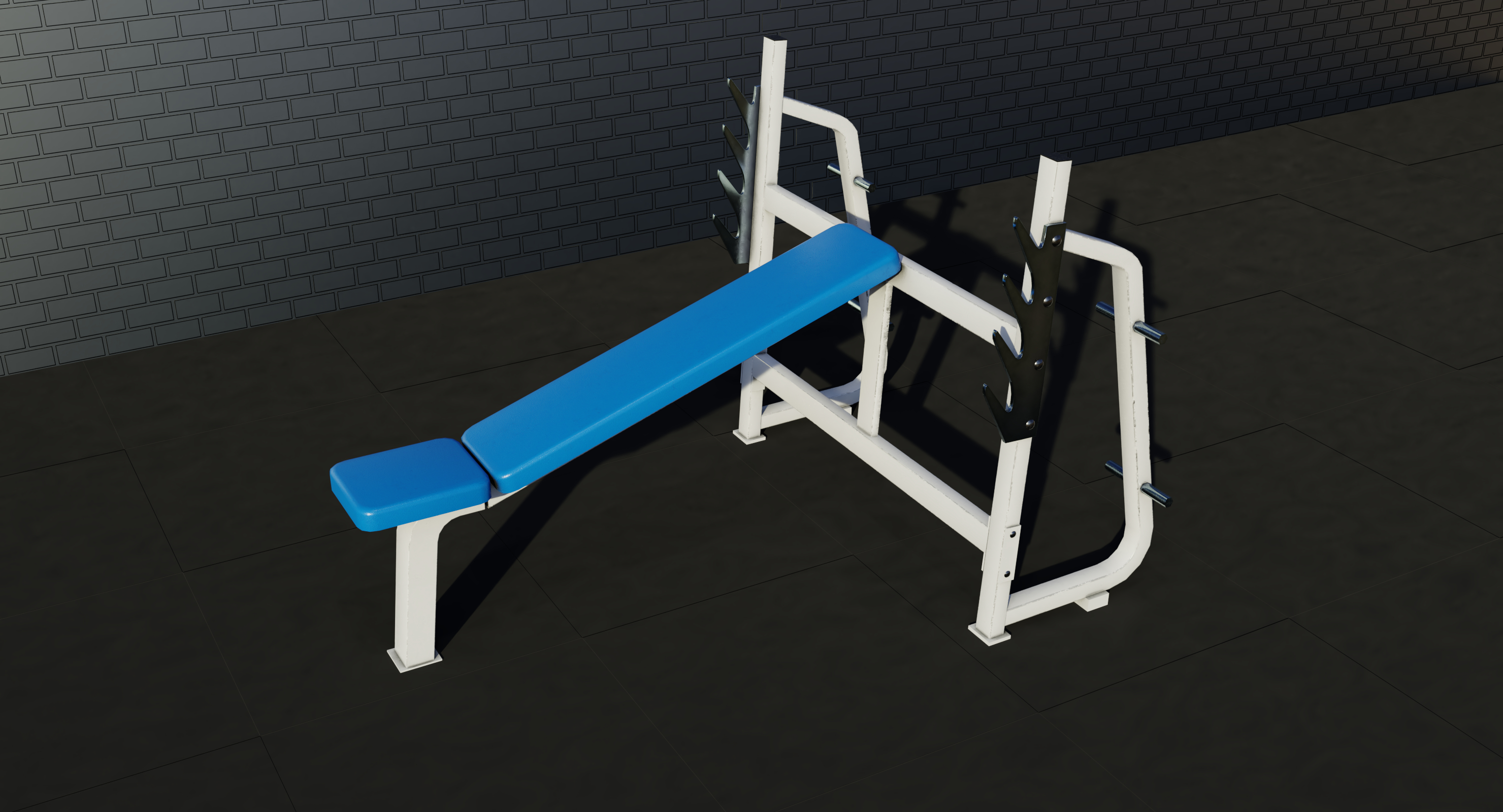 3d Gym Incline Bench Press Turbosquid 1304687