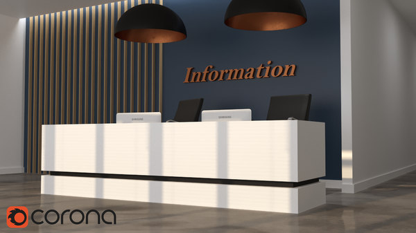 reception desk 3D model