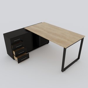 3D official desk model