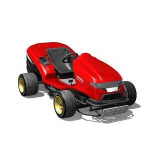 3D mean mower model