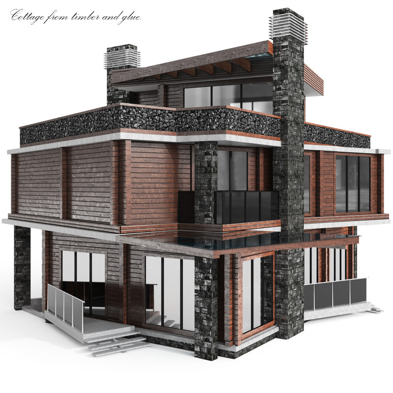 House pine graphite 3D model TurboSquid 1304858