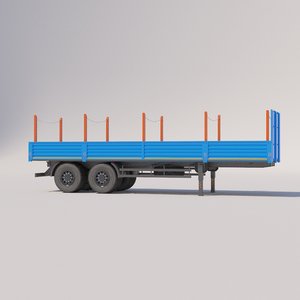 3D tilt semi-truck model