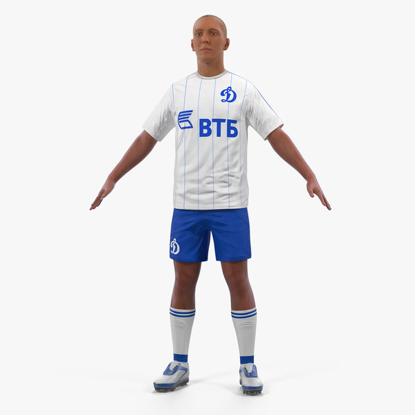 soccer football player dynamo 3D model