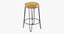 contemporary chairs stools bench 3D model