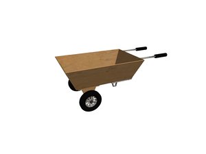 3D wheelbarrow model