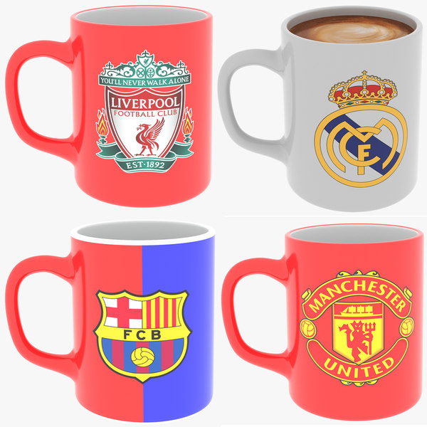 real fc coffee mugs 3D model