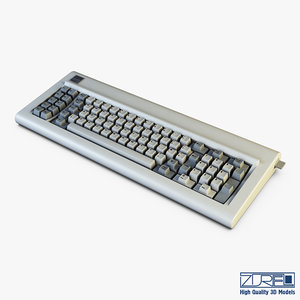 3D ibm 5150 keyboard