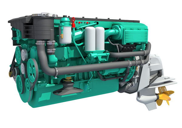 sterndrive engine 3D model