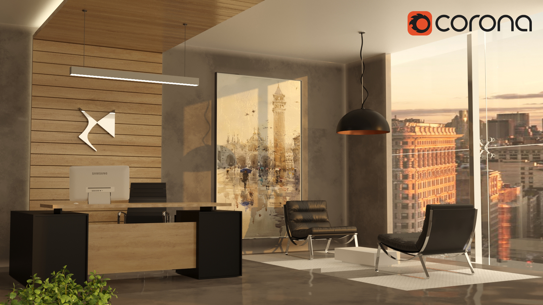 Luxus Minimal Office Design