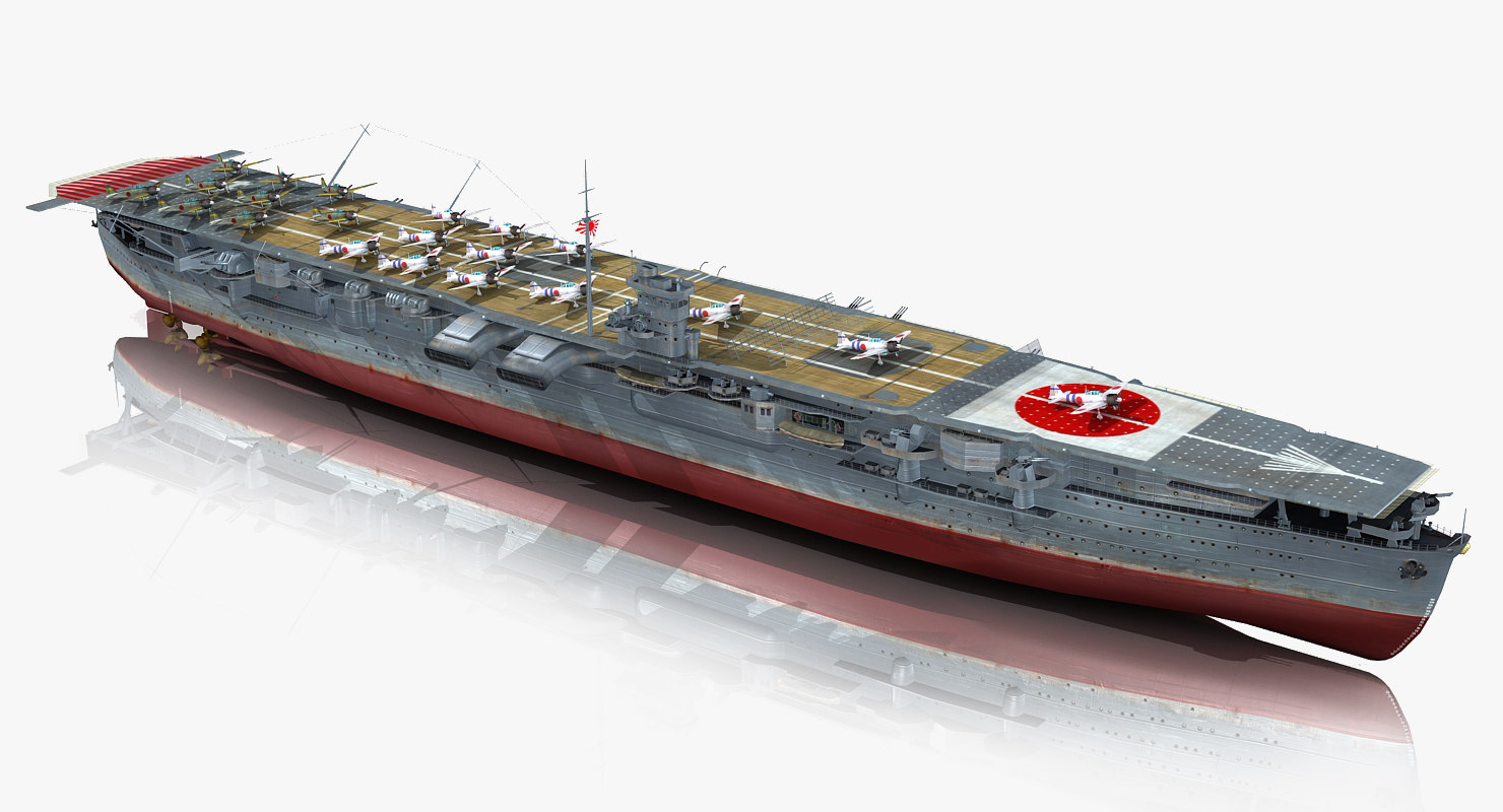 3D Japanese Aircraft Carrier Soryu Model - TurboSquid 1305537