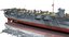 3D japanese aircraft carrier soryu model