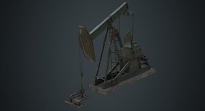 3D oil pumpjack 1b
