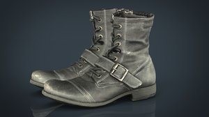 3D model leather boots