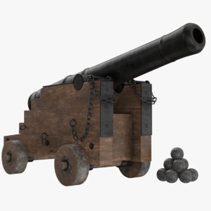 ready vessel cannon 3D