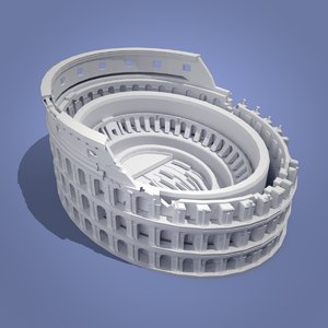 colosseum landmarks 3D model