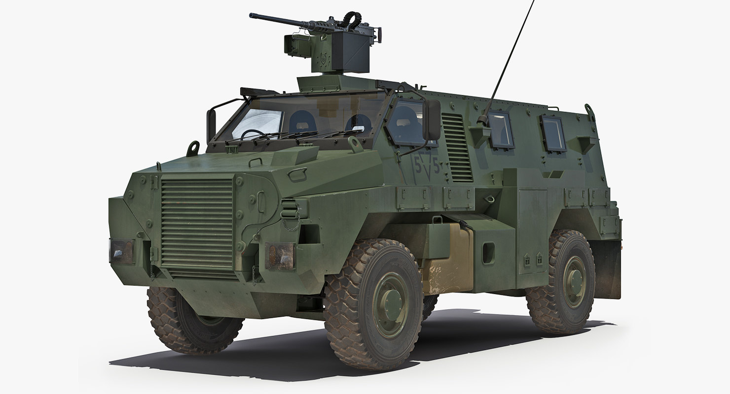 3D protected infantry vehicle bushmaster model - TurboSquid 1305786